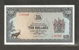Rhodésie, 10  Rhodesian Dollars, 1979 - Rhodesia