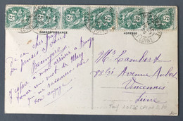 Frane N°111 (x6) Sur CPA 1926 - Tarif Du 1.5.1926 - (B473) - 1877-1920: Semi-Moderne