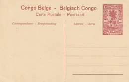 Congo Belge Entier Postal Illustré 1913 - Entiers Postaux