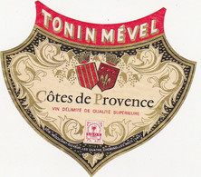 Etiquette Côtes De Provence / TONIN MEVEL / DOB - Paris (XIIe) - Roséwijn