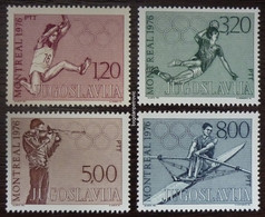 1976 Yugoslavia - Complete Set (MNH) Serbia Croatia Slovenia Summer Olympic Games Montreal Canada Sport B16 - Ongebruikt
