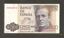 Espagne, 5000 Spanish Pesetas, 1979 - [ 4] 1975-… : Juan Carlos I