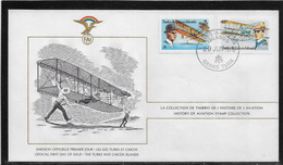Thème Avions - Turks Et Caiques - Enveloppe - Oblitération 1er Jour - TB - Flugzeuge