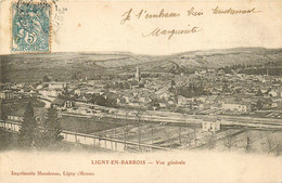 Ligny En Barrois * Vue Générale De La Commune * La Gare * Ligne Chemin De Fer De La Meuse - Ligny En Barrois