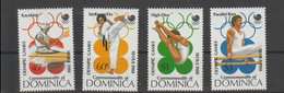 Dominica 1988 Seoul Olympic Games 4 Vals. MNH/** (H54) - Zomer 1988: Seoel