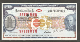 Thomas Cook Traveler's Checks, 1000 Hong Kong Dollars, 1983 - Hong Kong