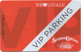 Carte De VIP Parking Casino : Station Casinos Incluant Fiesta Henderson : Las Vegas & Nevada - Casino Cards