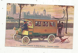 Cp, Automobiles , Bus & Autocars , OMNIBUS à Pétrole De DION-BOUTON , Puteaux ,Seine ,écrite - Autobús & Autocar