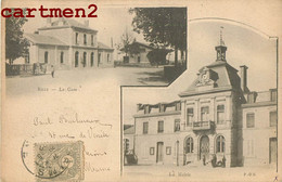 RILLY-LA-MONTAGNE LA GARE ET LA MAIRIE EN 1900 51 MARNE - Rilly-la-Montagne