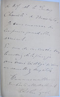 L.A.S. D'Arthur Lynch, 1901, écrivain Et Journaliste, Colonel De La Légion Irlandaise - Autografi