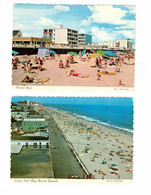 2 Different REHOBOTH BEACH, Delaware, USA, 1971 & 1973 4X6 Chrome Postcard - Otros & Sin Clasificación