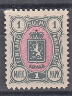 FINLANDIA 1889-95  1 MARK GRIGIO ROSA  OTTIME CONDIZIONI MLH - Neufs