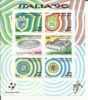 Italia '90 - Coppa Del Mondo Di Calcio - Hojas Bloque