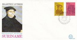 FDC SURINAM 1063-1064 - Martin Luther King