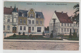 66242 Ak Gassen I.L. Markt Mit Kriegerdenkmal 1920 - Unclassified