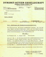 TROISDORF Bei Siegburg Rheinland 1952 Rechnung " DYNAMIT-AG Vormals Alfred Nobel & Co " - Elektrizität & Gas