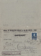 93083- KING MICHAEL STAMP ON CLOSED LETTER, LAWYER OFFICE HEADER, CENZORED SIBIU NR 20, 1943, ROMANIA - Cartas De La Segunda Guerra Mundial