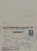 93083- KING MICHAEL STAMP ON CLOSED LETTER, LAWYER OFFICE HEADER, CENZORED SIBIU NR 20, 1943, ROMANIA - Storia Postale Seconda Guerra Mondiale