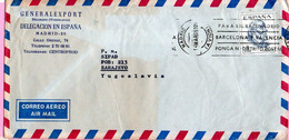 Letter -  Stamp Ptas / Postmark Madrid, 1969., Spain (Generalexport Yugoslavia) - Andere & Zonder Classificatie