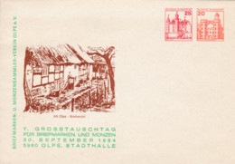 BRD, PU 260 D2/001, BuSchl. 25/20, 7. Grosstauschtag Für Briefmarken- Und Münzen Olpe. Weiherohl - Privé Briefomslagen - Gebruikt