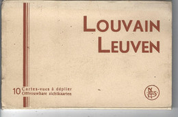 LOUVAIN - LEUVEN - Beau Carnet De 10 Cartes Vues Noires/Blanches à Déplier - Ramillies