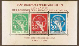 1949 Berlin Relief Fund Miniature Sheet (Michel Block 1, SG MSB70a), Never Hinged Mint, Very Fresh, With Georg Buhler Ph - Altri & Non Classificati