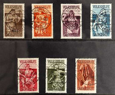 1934 Christmas Charity Complete Set (Michel 171/77, SG 169/75), Superb Cds Used, Very Fresh, All Expertized Ney BPP. (7  - Other & Unclassified