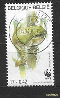 BELGIO - BELGIQUE -BELGIE   2000 World Wildlife Foundation  Common Tree Frog (Hyla Arborea) . USED - Used Stamps