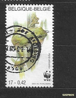 BELGIO - BELGIQUE -BELGIE   2000 World Wildlife Foundation  Common Tree Frog (Hyla Arborea) . USED - Used Stamps