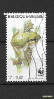 BELGIO - BELGIQUE -BELGIE   2000 World Wildlife Foundation  Common Tree Frog (Hyla Arborea) . USED - Usados