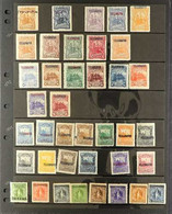 TELEGRAPH STAMPS 1891-1912 MINT/UNUSED COLLECTION On Pages, All Different, Most Stamps Without Gum. Includes 1891 1c Han - Nicaragua