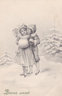 Cpa Bonne Année Enfant S 'embrassant   Illustrateur V. K.   Vienne N°5210                (lot Pat137) - Vienne