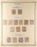 CAPE OF GOOD HOPE REVENUE STAMPS 1865-1903 Used Collection On Pages, Includes 1865 Vals To 7s6d, Plus Several Wmk Invert - Non Classificati