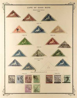 CAPE OF GOOD HOPE 1853-1904 MINT & USED COLLECTION On Pages, Includes 1853-1864 Triangulars (x14) Used With Vals To 6d ( - Non Classificati