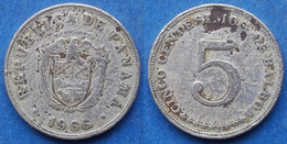 PANAMA - 5 Centesimos 1966 KM# 23.2 Independent (1903) - Edelweiss Coins - Panamá