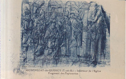 Montpezat De Quercy Inteieur De L'eglise Fragment Des Tapisseries 1929 - Montpezat De Quercy