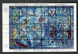 United Nation 1967 / Stained Glass Windows Painting By Marc Chagall / With First Day Cancel - Verres & Vitraux