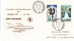 Paris Abu Dhabi 1974 - Boeing 747 Air France - 1er Vol First Flight Erstflug - EAU UAE - Abu Dhabi