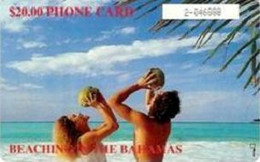 BAHAMAS : BAH07BC $20 BEACHING IN THE BAHAMAS Gem1b White Box USED - Bahamas