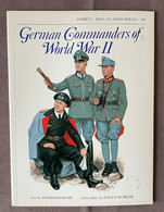 German Commanders Of World War II - Osprey Military - "Men-At-Arms Series 124" - Anglais