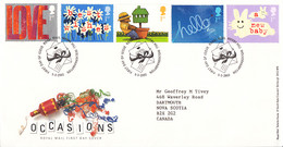 Great  Britain 2002 FDC Sc #2024-#2028 Set Of 5 Special Occasions - 2001-2010 Decimal Issues