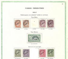 France Préoblitérés 1922/1947 Un Lot* Cote 99,5€ - 1893-1947