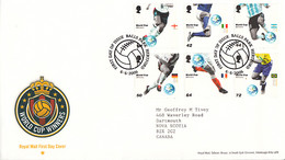 Great  Britain 2006 FDC Sc #2372-#2377 Set Of 6 World Cup Winners - 2001-2010 Decimal Issues