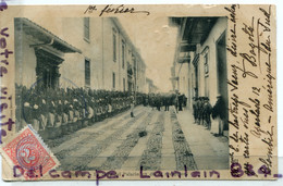 - BOGOTA - Colombie - La Calle Del Palacio Un Dia De Reception, Rare, Soldats, Précurseur, écrite, 1906, Scans. - Colombie