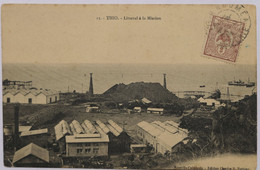 Delcampe - C. P. A. : Nouvelle Calédonie : THIO : Littoral à La Mission, Timbre, RARE - Neukaledonien