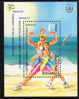 BULGARIA 1992 World Sports Congress Block MNH / **.  Michel Block 221 - Nuevos