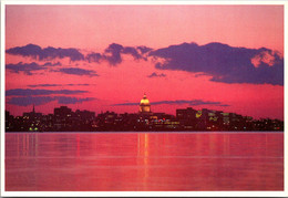 Wisconsin Madison Sunset View Of Downtown - Madison