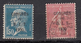 FRANCE - 2 TP CONGRES DU BIT 1930 - Otros & Sin Clasificación