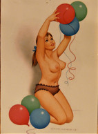 PIN UP SEINS NUS JOUANT AVEC DES BALLONS - Pin-Up