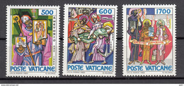 1985 - VATICANO - CENTENARIO DELLA MORTE DI SAN METODIO  - SERIE COMPLETA DI 3 VALORI - NUOVO - Neufs